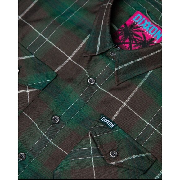 DIXXON Flannel Sz L Twin Palms Dancun Series New Sealed Bag - Picture 2 of 3